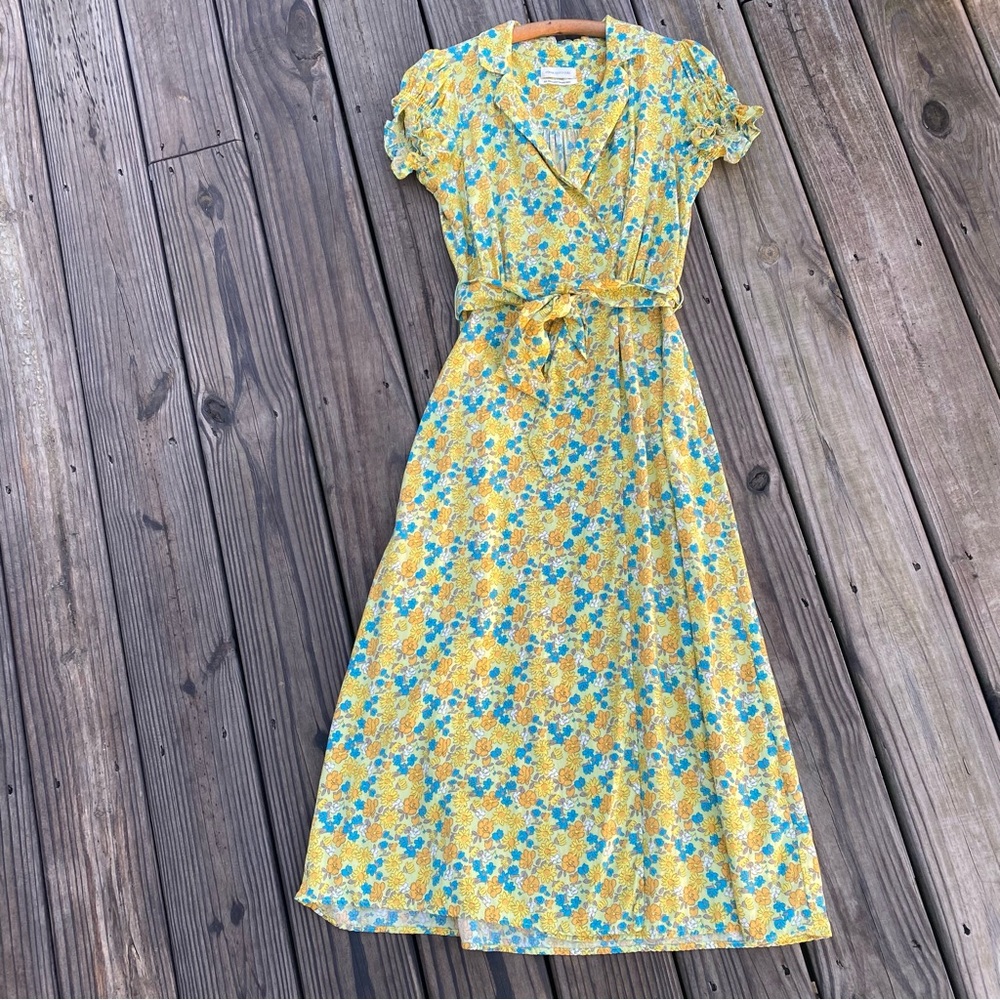 Urban Outfitters UO Spring Day Midi Wrap Dress